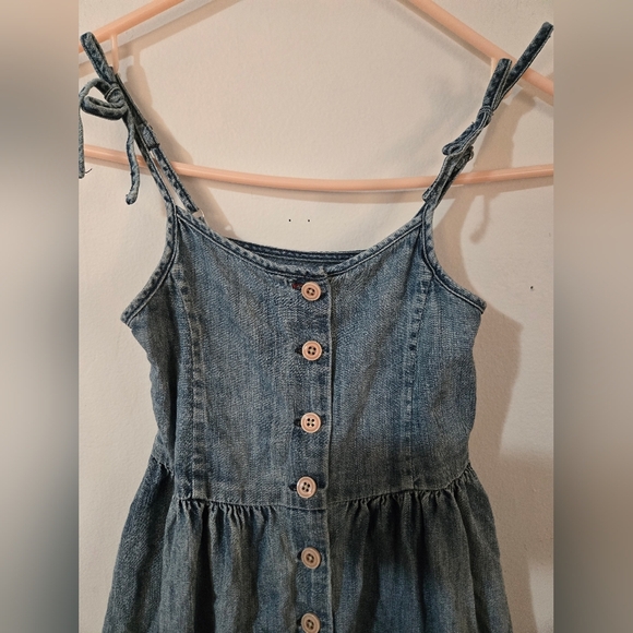 Polo Ralph Lauren Girls 4T Adjustable Spaghetti Strap Button Up Denim Dress - Picture 8 of 8